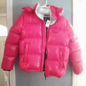 Brand New Purple Brand Red Puffer Jacket`